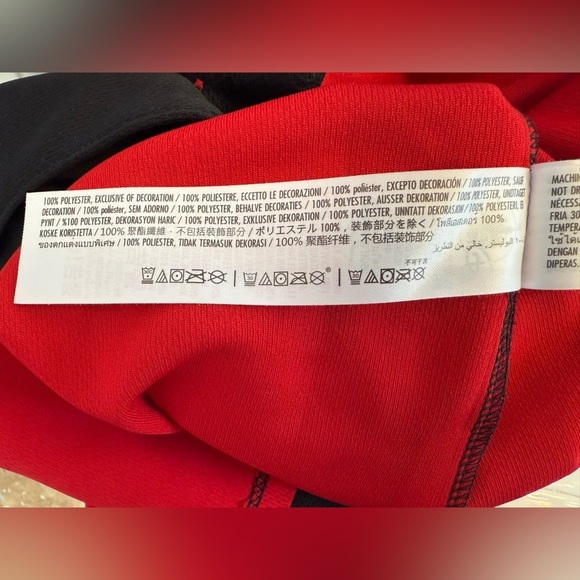 Marvel Disney Our Universe Red and Black Baseball Jersey Size XS - Picture 7 of 12